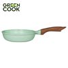 Chảo đúc đáy từ chống dính men đá ceramic xanh ngọc 24 cm Green Cook GCP06-24IH công nghệ Hàn Quốc