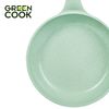 Chảo đúc đáy từ chống dính men đá ceramic xanh ngọc 24 cm Green Cook GCP06-24IH công nghệ Hàn Quốc