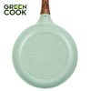 Chảo đúc đáy từ chống dính men đá ceramic xanh ngọc 26 cm Green Cook GCP06-26IH công nghệ Hàn Quốc