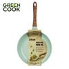 Chảo đúc đáy từ chống dính men đá ceramic xanh ngọc 24 cm Green Cook GCP06-24IH công nghệ Hàn Quốc