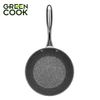 Chảo sâu vân đá hoa cương đáy từ chống dính Green Cook GCP08-20IH size 20 cm