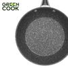 Chảo sâu vân đá hoa cương đáy từ chống dính Green Cook GCP08-20IH size 20 cm