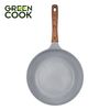 Chảo đúc đáy từ men đá xanh sapphire 28 cm Green Cook GCP09-28IH