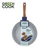 Chảo đúc đáy từ men đá xanh sapphire 28 cm Green Cook GCP09-28IH