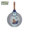 Chảo đúc đáy từ men đá xanh sapphire 30 cm Green Cook GCP09-30IH