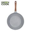 Chảo đúc đáy từ men đá xanh sapphire 30 cm Green Cook GCP09-30IH