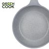 Chảo đúc đáy từ men đá xanh sapphire 20 cm Green Cook GCP09-20IH