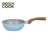Chảo đúc đáy từ men đá xanh sapphire 24 cm Green Cook GCP09-24IH