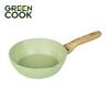 Chảo nhôm sâu men đá ceramic miệng rót Green Cook GCP231-24IH màu xanh 10 lớp chống dính sử dụng được trên tất cả các loại bếp - greencook