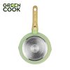 Chảo nhôm sâu men đá ceramic miệng rót Green Cook GCP231-24IH màu xanh 10 lớp chống dính sử dụng được trên tất cả các loại bếp - greencook