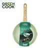 Chảo nhôm sâu men đá ceramic miệng rót Green Cook GCP231-24IH màu xanh 10 lớp chống dính sử dụng được trên tất cả các loại bếp - greencook