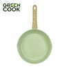 Chảo nhôm sâu men đá ceramic miệng rót Green Cook GCP231-26IH màu xanh 10 lớp chống dính sử dụng được trên tất cả các loại bếp - greencook