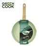 Chảo nhôm sâu men đá ceramic miệng rót Green Cook GCP231-28IH màu xanh 10 lớp chống dính sử dụng được trên tất cả các loại bếp - greencook