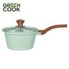 Nồi (quánh) đúc đáy từ men đá xanh ngọc 18 cm Green Cook GCS05-18IH công nghệ Hàn Quốc