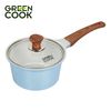 Nồi quánh đúc 18 cm đáy từ men đá chống dính xanh sapphire Green Cook GCS09-18IH công nghệ Hàn Quốc