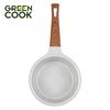 Nồi quánh đúc 18 cm đáy từ men đá chống dính xanh sapphire Green Cook GCS09-18IH công nghệ Hàn Quốc