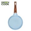 Nồi quánh đúc 18 cm đáy từ men đá chống dính xanh sapphire Green Cook GCS09-18IH công nghệ Hàn Quốc