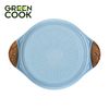 Nồi đúc 20 cm đáy từ men đá chống dính xanh sapphire Green Cook GCS09-20IH công nghệ Hàn Quốc