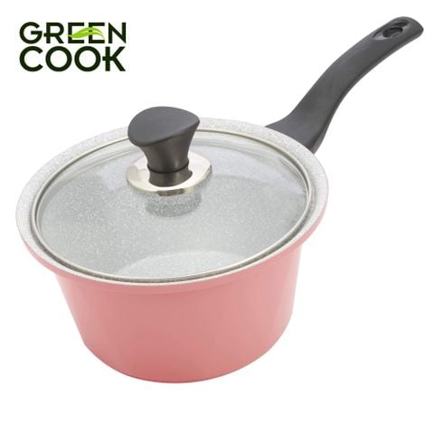 Nồi đúc ceramic vân đá đáy từ 18cm Green Cook GCS02-18IH