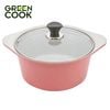 Nồi đúc ceramic vân đá đáy từ 20cm Green Cook GCS02-20IH