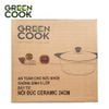 Nồi đúc ceramic vân đá đáy từ 20cm Green Cook GCS02-20IH