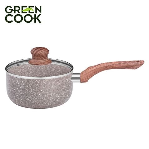 Nồi quấy bột vân đá 16cm chống dính GreenCook GCS03-16