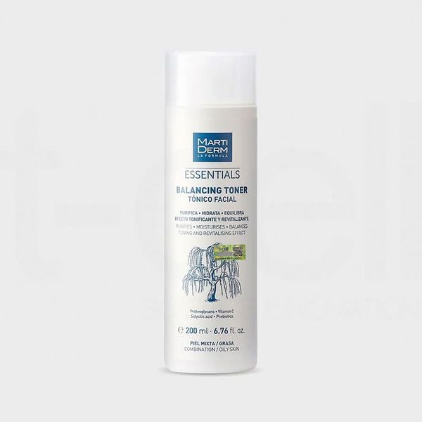  Nước Cân Bằng Làm Sạch Chứa BHA & Prebiotics - MartiDerm Essentials Balancing Toner 