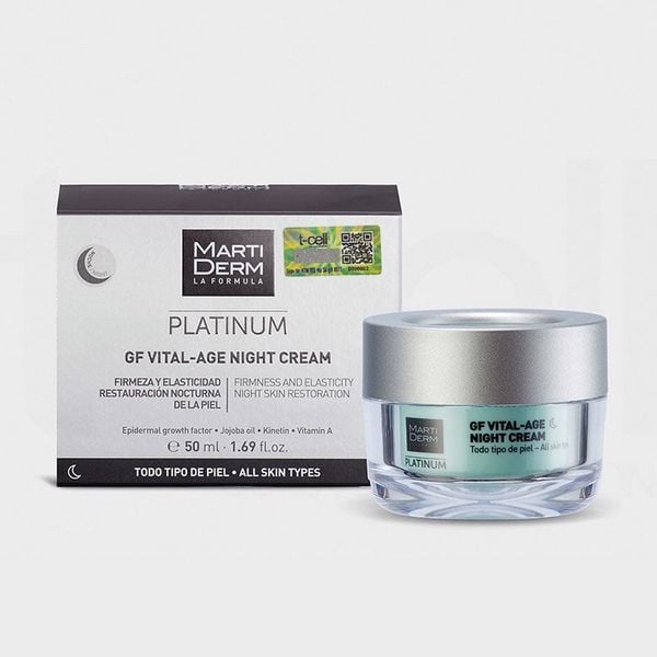  Kem Dưỡng Phức Hợp Retinyl Palmitate Phục Hồi Hỗ Trợ Trị Mụn & Trẻ Hóa - MartiDerm Platinum GF Vital Age Night Cream 