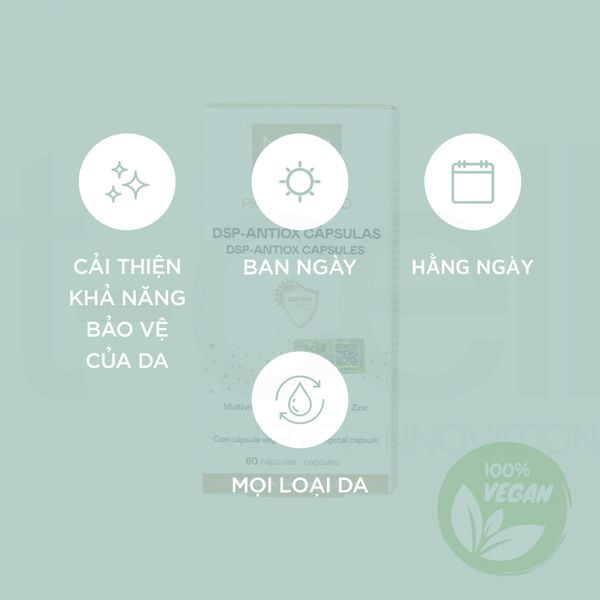  Viên Uống Chống Nắng Thuần Chay - MartiDerm Pigment Zero DSP Antiox Capsules (60 Viên) 