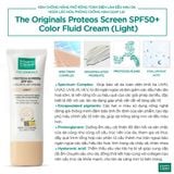 Kem Chống Nắng Làm Đều Màu Da - MartiDerm The Originals Proteos Screen SPF50+  Color Fluid Cream (Light) (40ml) 