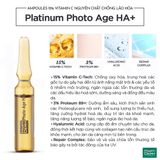  Ampoules 15% Vitamin C Nguyên Chất Chống Lão Hóa - MartiDerm Platinum Photo Age HA+ 