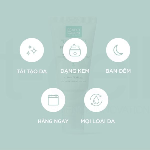  Kem dưỡng đêm tái tạo da chuyên sâu 15% AHA - MartiDerm The Originals Pro Reg 15 Cream (50ml) 