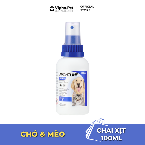 FRONTLINE® SPRAY Chai xịt chuyên phòng & trị ve, rận, bọ chét dành cho chó, mèo từ hai ngày tuổi