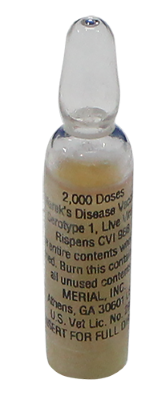  MAREK’S DISEASE VACCINE SEROTYPE 1, LIVE VIRUS 