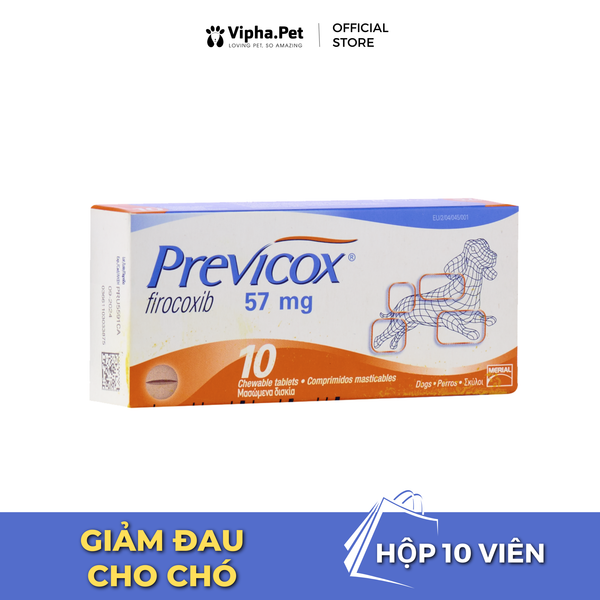 PREVICOX® DOG 57mg Viên nén giảm đau cho chó (hộp 10 viên)
