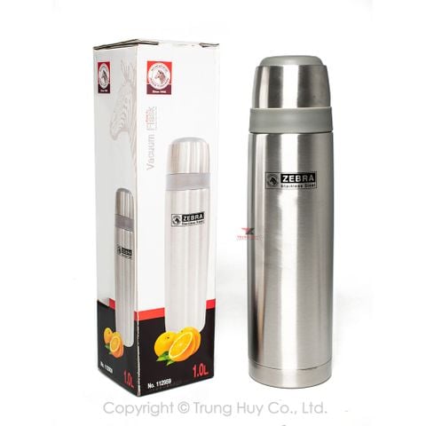 Bình giữ nhiệt Inox 1L Prima Zebra - 112959 || Prima Zebra stainless steel vacuum flask 1L - SUS304