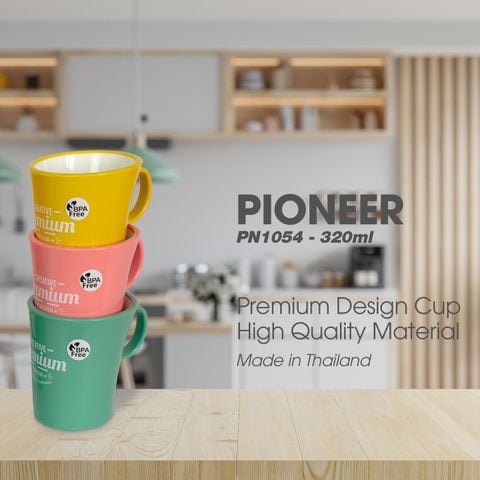 Ly nước nhựa cách nhiệt có quai Pioneer 320ml - PN1054/1A