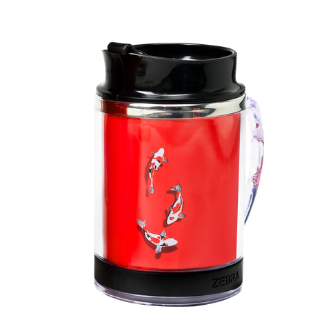 Ca nước cách nhiệt có nắp và quai Lộc Phát - 112005 || Vacuum mug with lid and handle - Loc Phat Collection - 11205