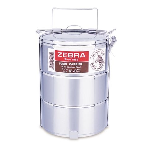 Camen Inox 304 Zebra 12cm 3 ngăn - 150123 || 3-compartment stainless steel mess kit 12cm - 150123