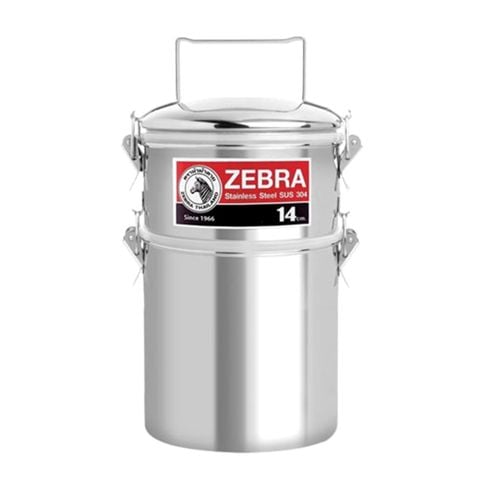 Camen Inox Zebra 14cm, 2 ngăn, kín hơi - 150255