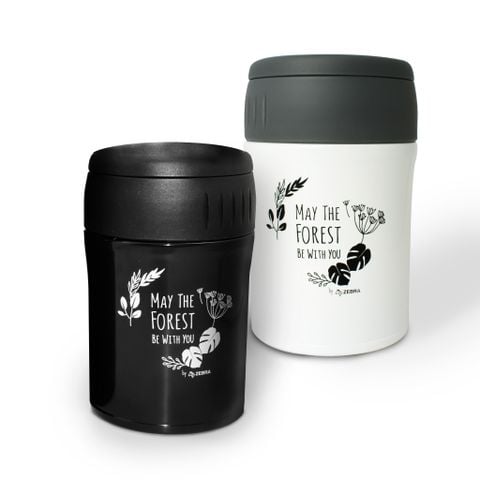 Camen giữ nhiệt Inox 380ml kèm muỗng gập - Forest Collection - 152401 || Stainless steel vacuum jar 380ml with spoon - Forest Collection - 152401