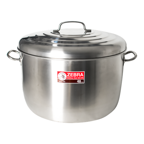 Nồi hầm Inox 1 đáy 40x24cm 27.5L - 161040 || 1-layer-bottom stainless steel stockpot 40x24cm 27.5L - 161040