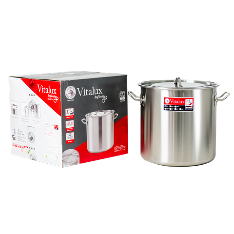 Nồi hầm cao 3 đáy Vitalux Infinity 28x28cm, 17.2L - 171338 || Vitalux Infinity 3-layer-bottom stockpot 28x28cm, 17.2L - 171338