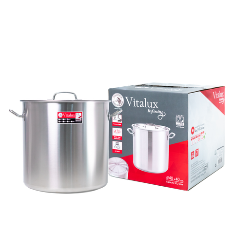 Nồi hầm cao 3 đáy Vitalux Infinity 40x40cm, 50.2L - 171342 || Vitalux Infinity 3-layer-bottom stockpot 40x40, 50.2L - 171342