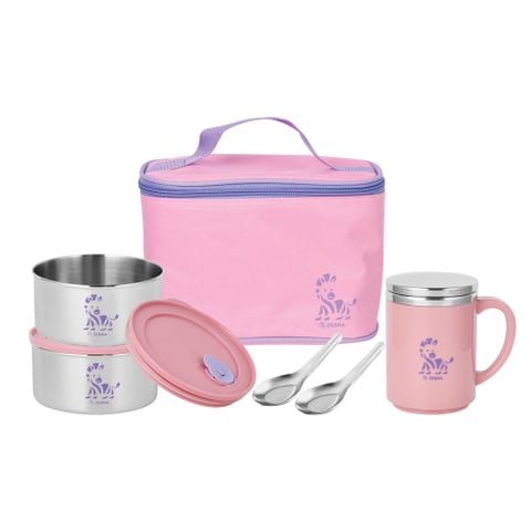 Bộ hộp cơm Zebra Jolly Pink - 184355