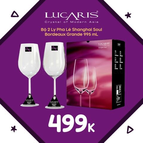 Ly Pha lê Shanghai Grande Bordeaux 995ml - 3LS03BD3502G000Q