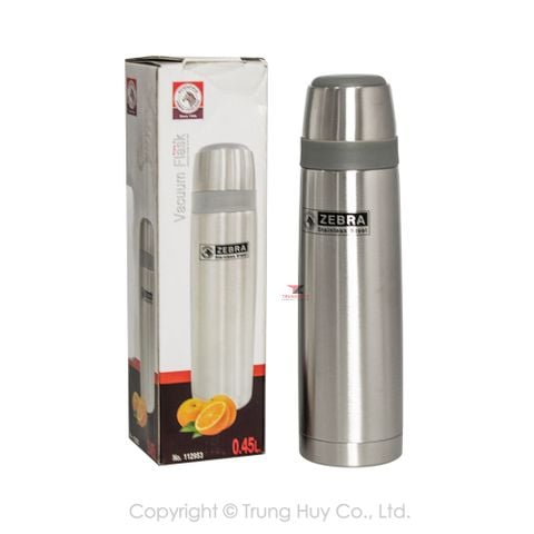 Bình giữ nhiệt Inox 450ml Prima Zebra - 112953 || Prima Zebra stainless steel vacuum bottle 450ml - 112953