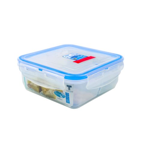 Hộp super lock vuông có ngăn bên trong 800ml - 5011/4 || Super lock glass food container with compartments 800ml - 5011/4