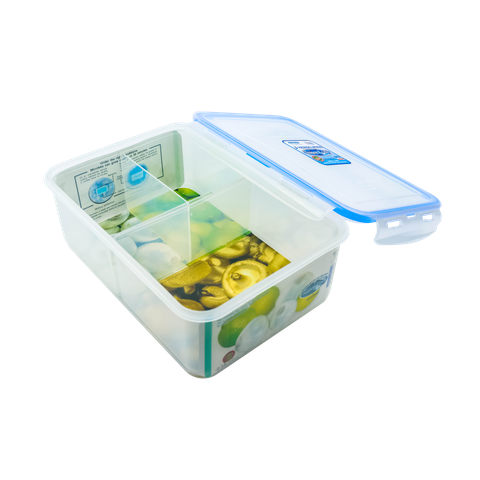 Hộp nhựa Superlock - 6116/3 có ngăn bên trong 2.9L ||  Superlock Plastic Food Container With Compartments - 2.9L 6116/3