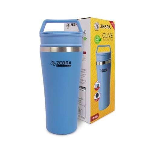 Ly giữ nhiệt Zebra Olive (quai xách) 460ml - 912700
